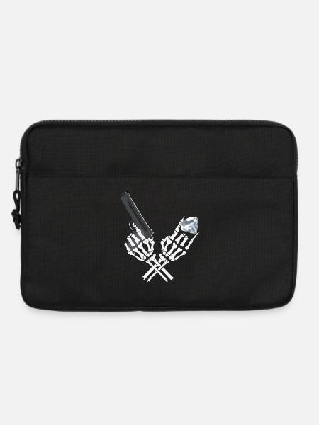 Gangster Skeleton - Laptop bag 13" - black