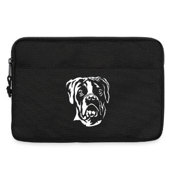 Boxer Kopf "Black Edition" - Laptoptasche 13" - Schwarz - Vorne