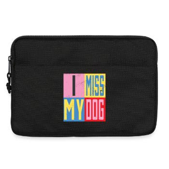 Ich vermisse mein Hund - Laptoptasche 13" - Schwarz - Vorne