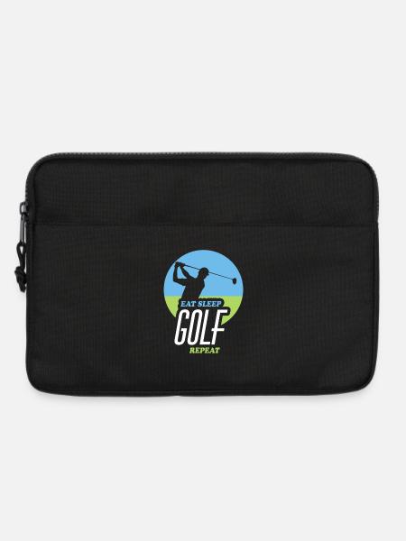 Eating, Sleeping, Golfing, Repeating - Laptop bag 13" - black