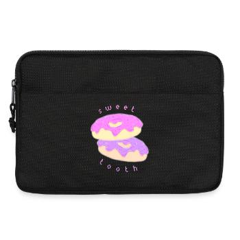 Süßer Zahn - Laptoptasche 13" - Schwarz - Vorne