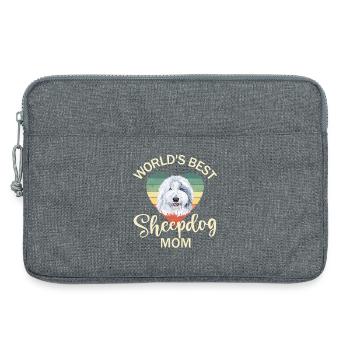 Old English Shepherd Bobtail Dog - Sacoche pour ordinateur portable 13 pouces - gris chiné - Devant