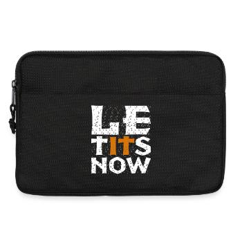 Frohe Weihnachten 2023 - Let it Snow Funny Spruch - Laptoptasche 13" - Schwarz - Vorne