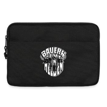 Bauern sind Helden Stier Kuh Viehzucht Held Hof - Laptoptasche 13" - Schwarz - Vorne