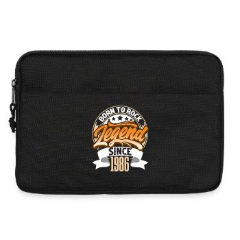 1986 Année de naissance Anniversaire Légende Born To Rock - Sacoche pour ordinateur portable 13 pouces - noir - Devant