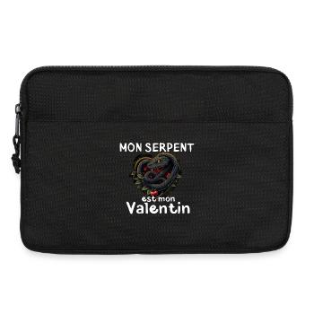Mon Serpent, Mon Valentin - Sacoche pour ordinateur portable 13 pouces - noir - Devant