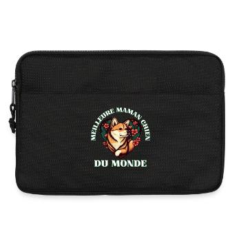 Meilleur Maman Chien du Monde - Sacoche pour ordinateur portable 13 pouces - noir - Devant