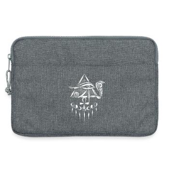 Horus' Eye - Laptop bag 13" - heather grey - Front