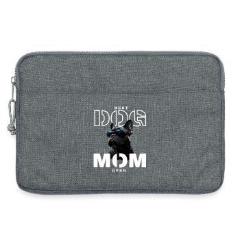 Meilleure Maman Chien Modèle - Sacoche pour ordinateur portable 13 pouces - gris chiné - Devant