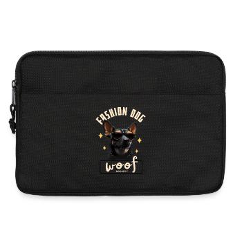 Dog Fashion Glasses - Laptop bag 13" - black - Front