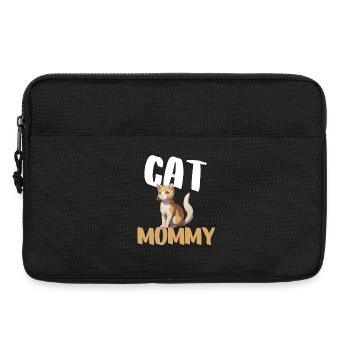 Chat Maman Orange - Sacoche pour ordinateur portable 13 pouces - noir - Devant