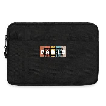 Paris Pop Art Grid - Laptop bag 13" - black - Front