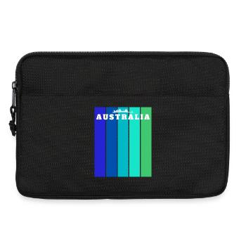 Australia Stripes Skyline - Laptop bag 13" - black - Front