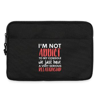 Not Addicted to Console: Serious Bond - Laptop bag 13" - black - Front