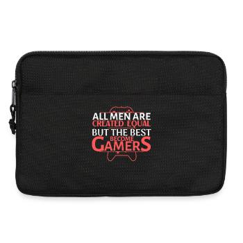 All Men Are Equal But Best Become Gamers - Laptop bag 13" - black - Front