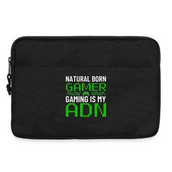 Natural Born Gamer: Gaming ist meine DNA - Laptoptasche 13" - Schwarz - Vorne