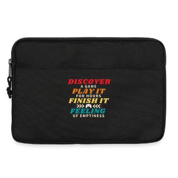 Entdecken Sie ein Spiel und beenden Sie es - Laptoptasche 13" - Schwarz - Vorne