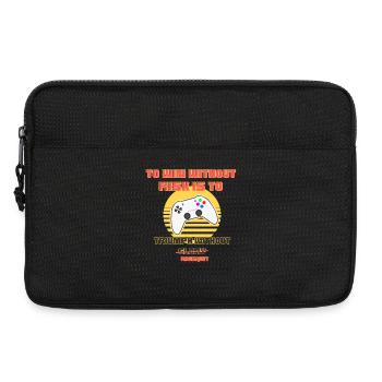 Sieg ohne Ruhm Gamer-Zitat - Laptoptasche 13" - Schwarz - Vorne