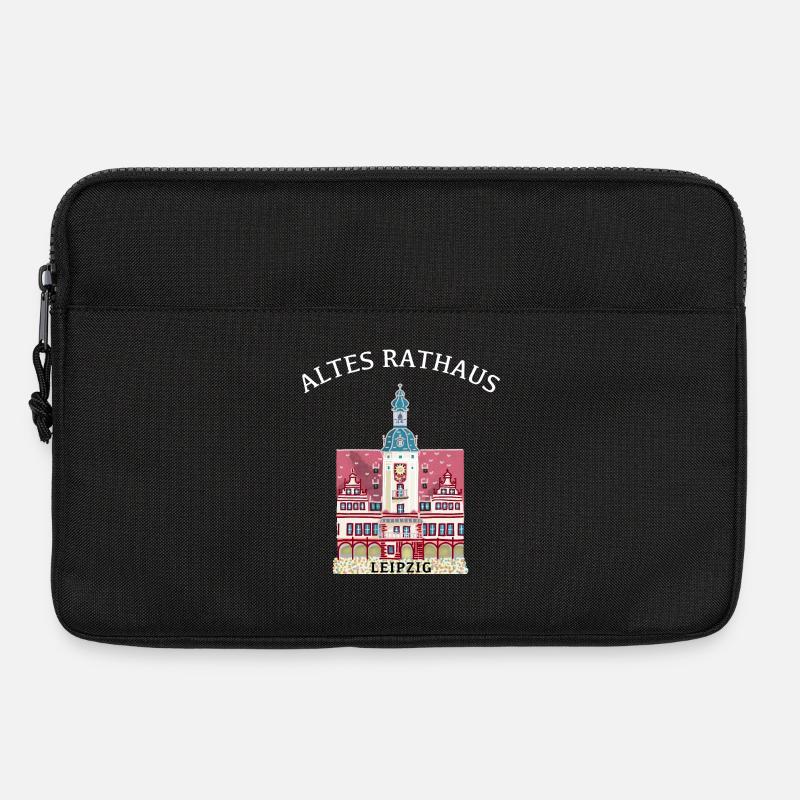 Leipzig, kultiges Historisches Rathaus, Sachsen - Laptoptasche 13" - Schwarz