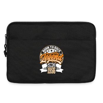 1956 Geburtsjahr Geburtstag Legende Born To Rock - Laptoptasche 13" - Schwarz - Vorne