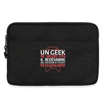 Geek Reboot at Last Savepoint - Laptop bag 13" - black - Front