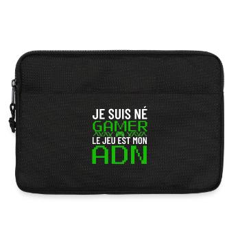 Je Suis Né Gamer ADN Pixel - Laptop bag 13" - black - Front