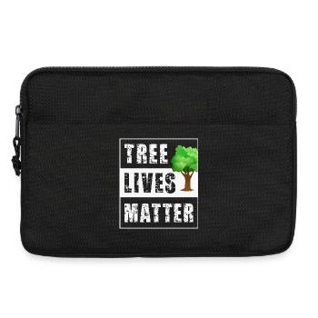Baum Bäume - Laptoptasche 13" - Schwarz - Vorne