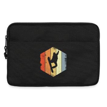 Vintage Snowboarder - Laptop bag 13" - black - Front