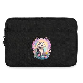 kleiner Dachs - Laptoptasche 13" - Schwarz - Vorne