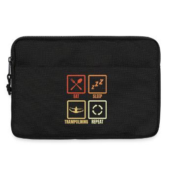Eat Sleep Trampoline Repeat - Laptoptasche 13" - Schwarz - Vorne