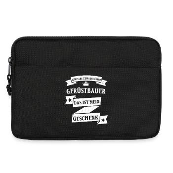 Gerüstbauer Gerüstbauen Handwerk Beruf Spruch - Laptoptasche 13" - Schwarz - Vorne