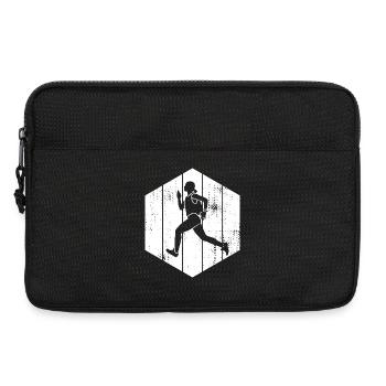 Runner Girl - Laptop bag 13" - black - Front
