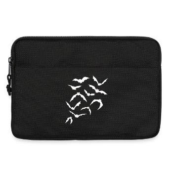 Halloween Bat Night Flight Silhouette - Laptop bag 13" - black - Front