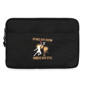 Basketball with Passion and Style - Laptop bag 13" - black - Front