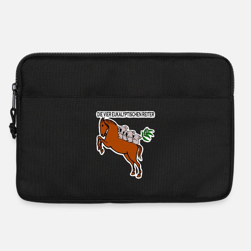 Eukalyptische Reiter - Laptoptasche 13" - Schwarz