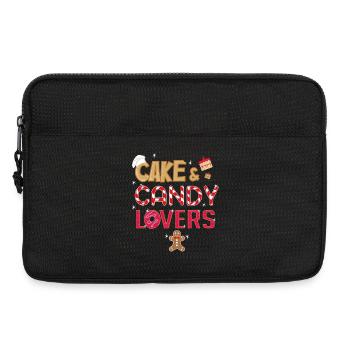 Cake & Candy Lovers T-Shirt - Laptop bag 13" - black - Front
