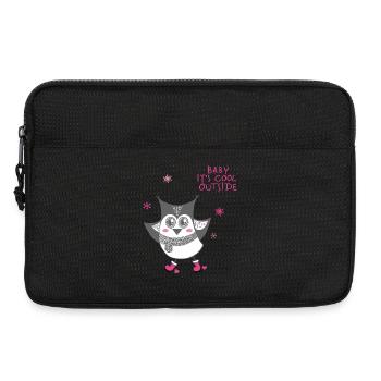 Baby it's cool outside - Owl - Laptop bag 13" - black - Front