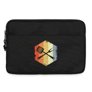 Retro Kochutensilien - Laptoptasche 13" - Schwarz - Vorne