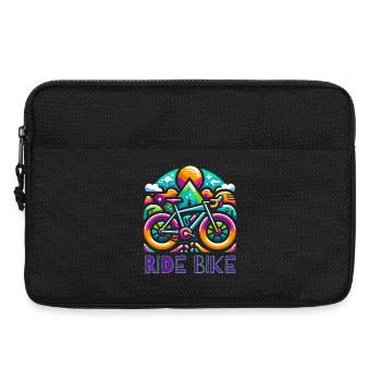 Radfahren - Ride Bike design - Laptoptasche 13" - Schwarz - Vorne