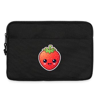 Anime Erdbeere - Laptoptasche 13" - Schwarz - Vorne