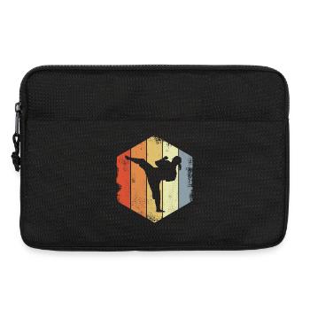 Karate Girl Zeichnung - Laptoptasche 13" - Schwarz - Vorne
