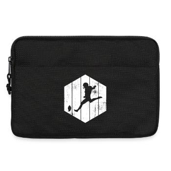 Footballer Sketch - Laptop bag 13" - black - Front