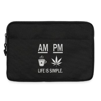 Coffee and weed - Laptop bag 13" - black - Front