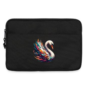 Schwan - Laptoptasche 13" - Schwarz - Vorne