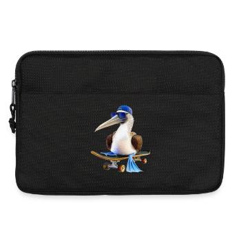 Blaufußtölpel Skateboard - Laptoptasche 13" - Schwarz - Vorne