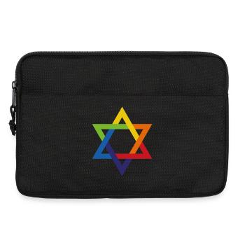 Jewish and Proud Star of David - Laptop bag 13" - black - Front