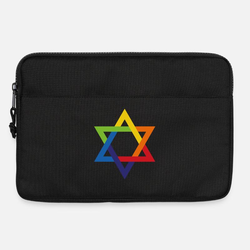 jüdisch und stolz davidsstern - Laptoptasche 13" - Schwarz
