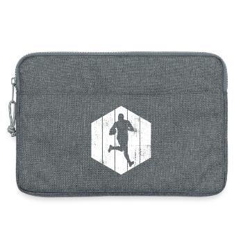 Rugby Drawing - Laptop bag 13" - heather grey - Front