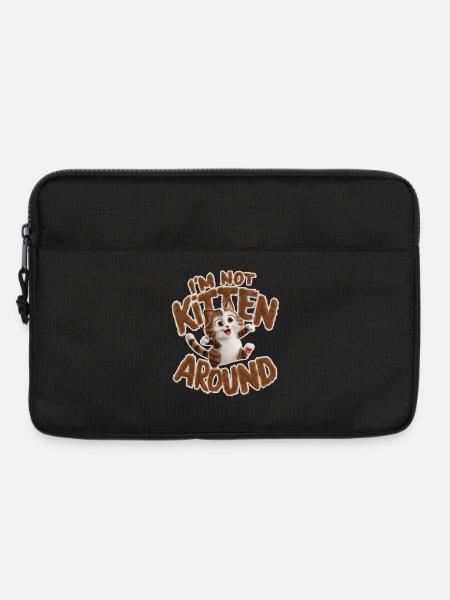 Katze - Ich bin kein Kätzchen around_2 - Laptoptasche 13" - Schwarz