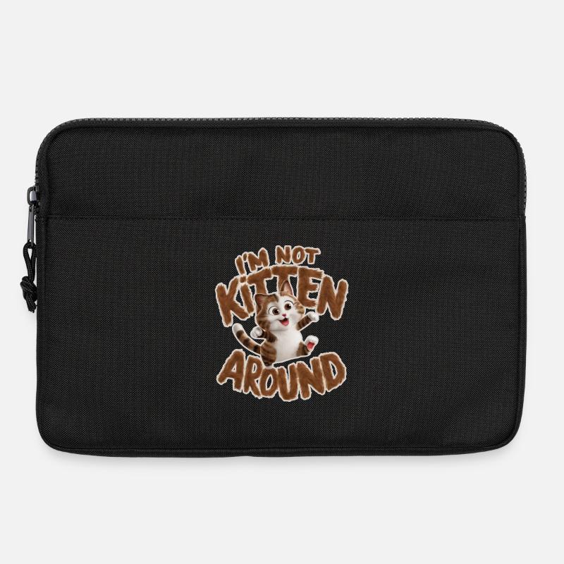 Katze - Ich bin kein Kätzchen around_2 - Laptoptasche 13" - Schwarz